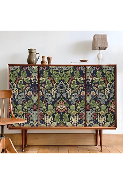 AZONEE Vintage Floral Peel and Stick Wallpaper, Botanical Boho Contact Paper,...