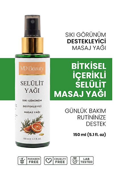 md beauty Selülit Karşıtı Sıkılaştırıcı Masaj Yağı