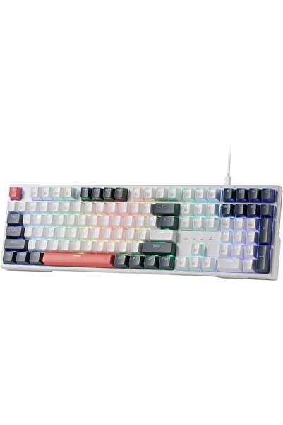 REDRAGON لوحة مفاتيح الألعاب K668 RGB، 104 مفاتيح + 4 مفاتيح اختصار إضافية، ل...