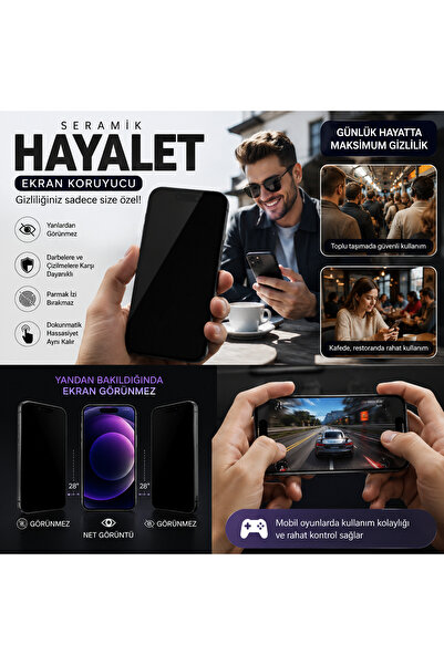 EGSTECH Oppo A74 4G Hayalet Kırılmaz Seramik Nano Tam Ekran Koruyucu
