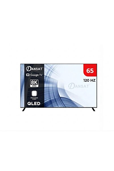 Dansat تلفزيون ذكي 65 بوصة QLED ذكي بدقة 4K - نظام تشغيل جوجل تي في - DTD65QL...