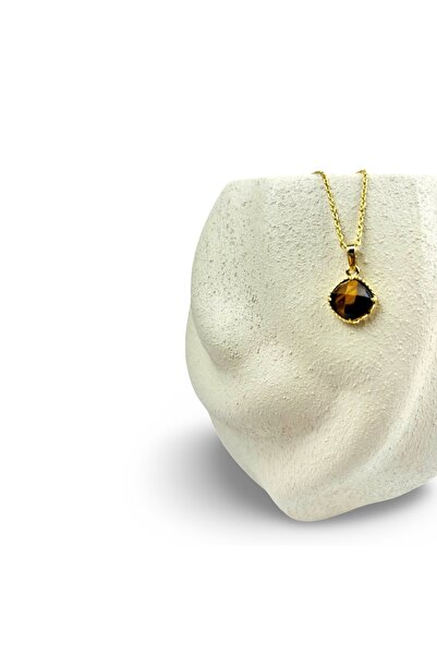 DİELNA | TIGER EYE NECKLACE | KAPLAN GÖZÜ KOLYE