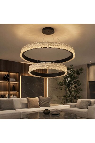 nory ثريا مودرن حلقات كريستال LED - 3147