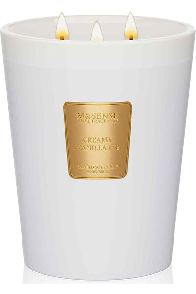 M&SENSE شمعة معطرة برائحة الأوكالبتوس وخشب الأرز، شموع طبيعية من شمع الصويا ب...