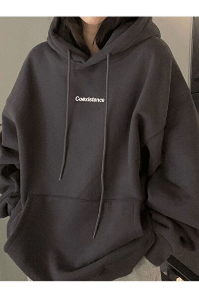 Urban Look Unisex Oversize Kapüşonlu Hoodie Sweatshirt – Premium Pamuklu, Gün...