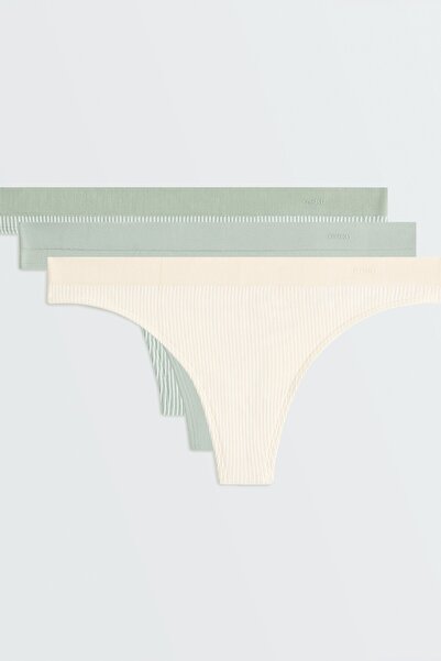 Oysho 3'lü seamless soft touch delikli tanga