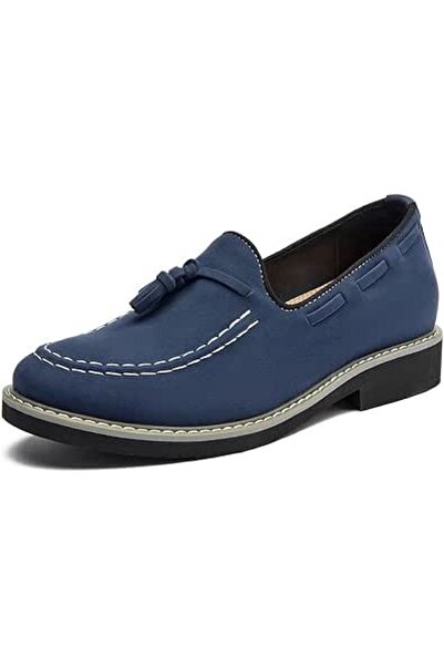 GENERAL Men's Height-enhancing Loafers,Men's Suede Loafers Slip-On Shoes With...
