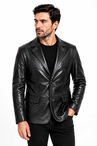 Zirve Deri Hakiki deri blazer ceket