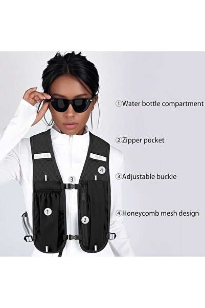 KOWVOWZ Unisex Running Vest with Phone Holder & Storage, Adjustable Unisex Re...