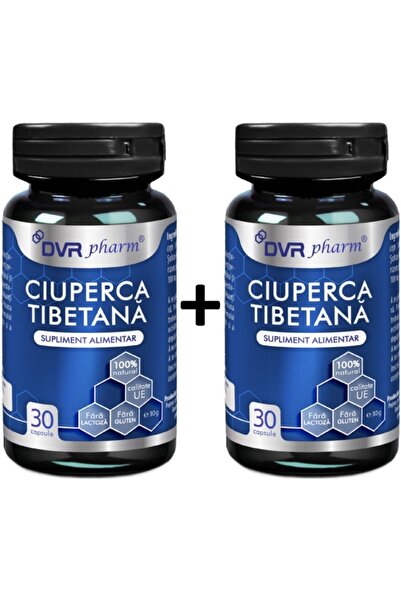DVR Pharm Pachet Ciuperca tibetana (Cordyceps sinensis), imunomodulator, 2x30cps