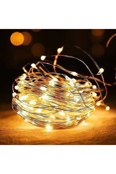 Marsilyan Yellow Fairy Led Flashing Light – 3 Meters Decorative Room and Orga...