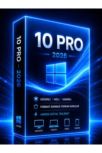 Lisansium Windows10 Pro Dijital Lisans Anahtarı Key 32&64 Bit Ömür Boyu Fredo...