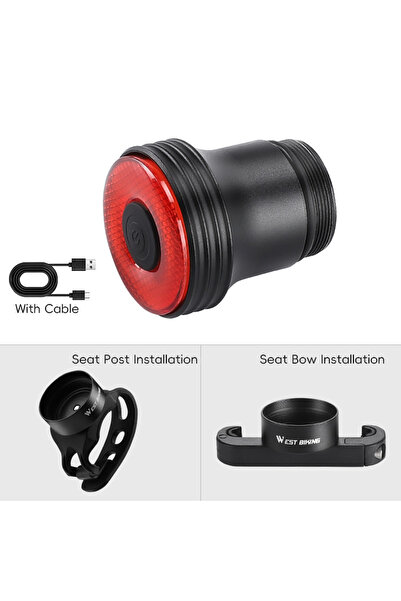 Choice1 0701368 Two Brackets WEST BIKING Smart Bike Taillight IPX6 Waterproof...