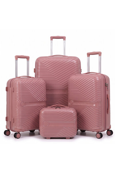 Dubai Power 4PCS PP Hard Shell Unisex Travel Suitcase Set 14/20/24/28 Inch, I...