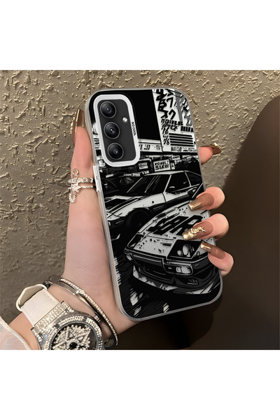 CHICASELUX Samsung Galaxy A34 Compatible Manga Drawing Classic Car Flat Print...