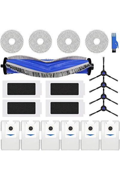 STARSTAR Replacement parts for robotic vacuum cleaners: 1 main brush, 4 filte...
