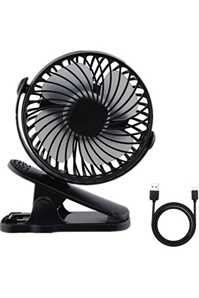 Morvena Picks Ventilator cu clip USB reîncărcabil silențios la 360° - Mini po...