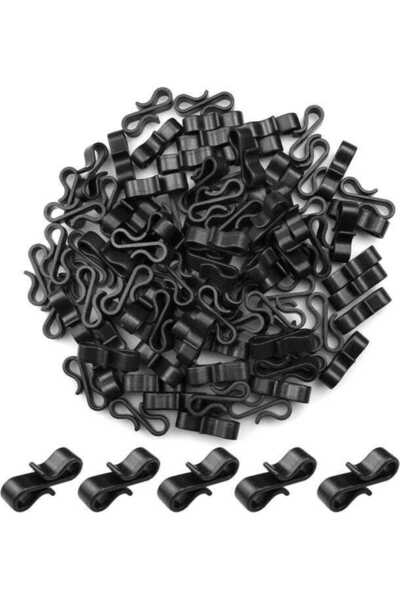 STARSTAR 100 grooved hooks and S-shaped clips for patio/roof decorations and ...