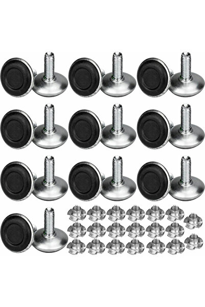 STARSTAR A set of 20 adjustable furniture legs, M8x20x30mm - table and chair ...