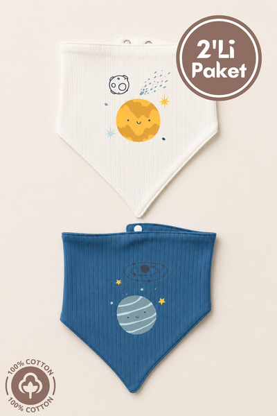 Miniel Unisex Baby Newborn Combed Cotton 100% Cotton Fabric Printed Baby Bib ...