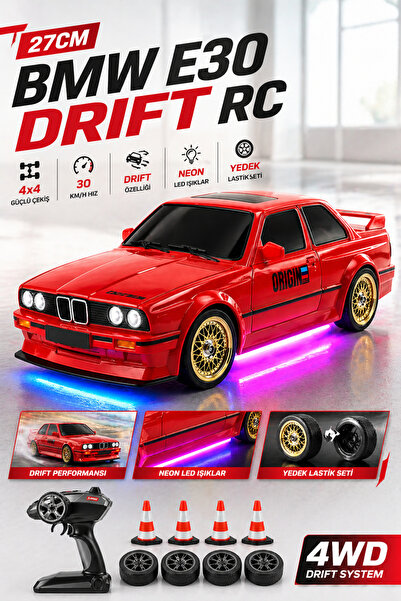 🏁 UK FF 1:16 BMW E30 Uzaktan Kumandalı Drift Arabası