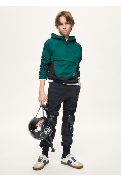 MAYORAL Boy's Hooded Sweatshirt Color Block Tracksuit Set 7857