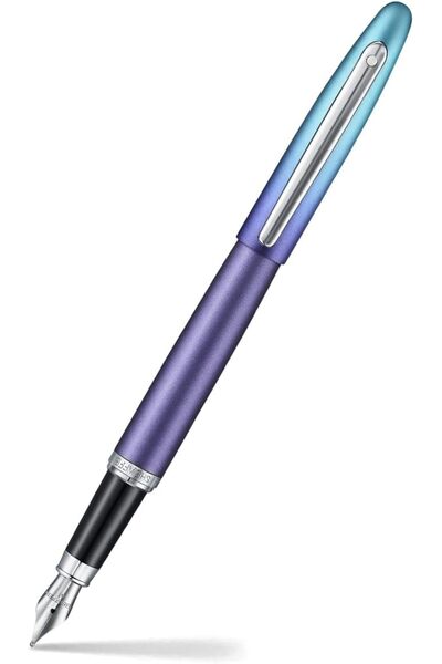Sheaffer Expressions VFM 9430 Pen, Blue and Purple Pearlised Gradient, Metal ...