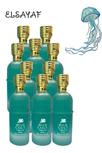 ELSAYAF 10 قطع من عطر وايلد كولت توباكو 200 مل