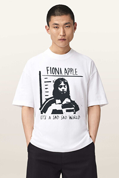 Tee&more. Unisex Oversize Sad Sad World Printed Premium T-Shirt
