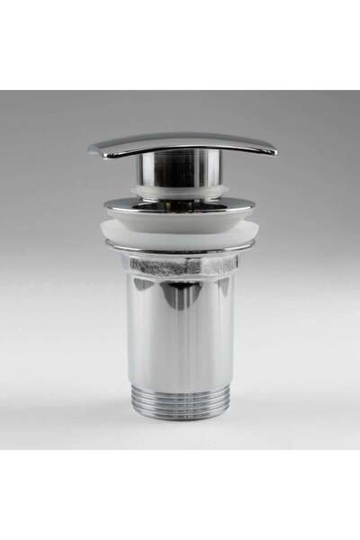 Generic German Chrome Square Automatic Sink Drain - Louts
