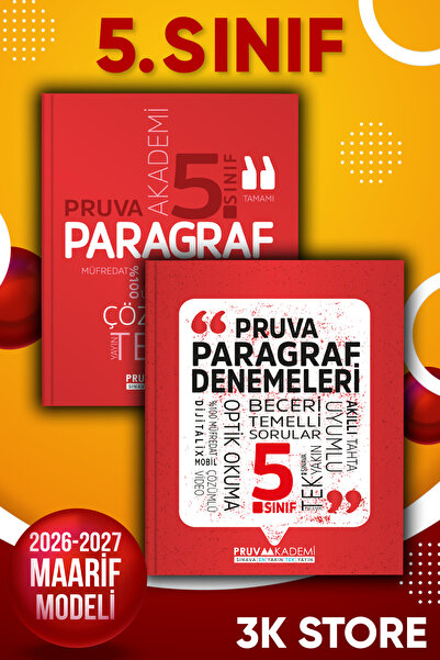 Pruva Akademi 2026-2027 Pruva 5. Sınıf Paragraf Soru Bankası ve Denemeleri 2 ...