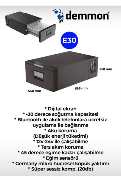 DEMMON yatak altı buzdolabı