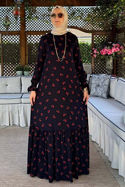 Rabia Şamlı Φόρεμα σε ροζ ναυτικό μπλε
