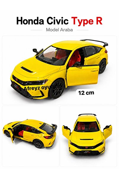 afreyz oyuncak Diecast,Metal Oyuncak Araba Honda Civic Type-R Çek Bırak Model...