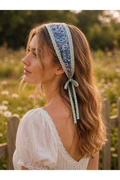 Calliopia Çiçekli Cottagecore Coquette Saç Bandanası/Bel Kemeri