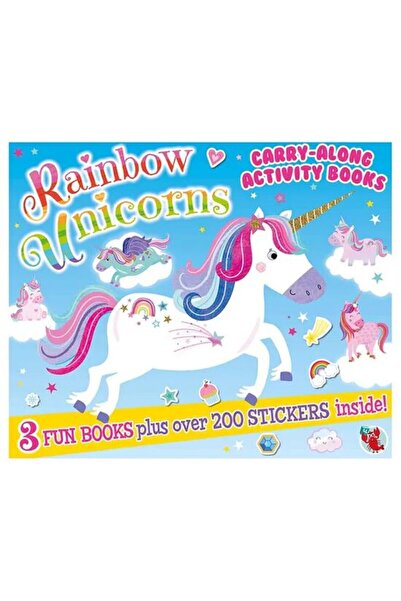 Generic (Unbranded) Carte de activități cu unicorni curcubeu de luat cu tine