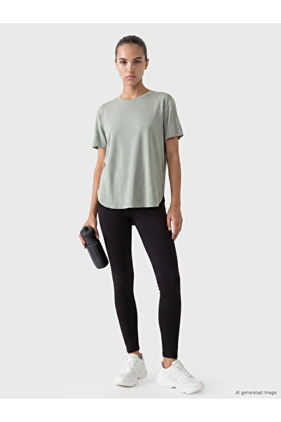 LC Waikiki Rmz Gi̇yi̇m Farkiyla Women's Sports Leggings with Waist Cord