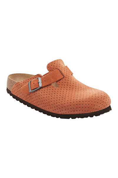 Birkenstock Boston Vl Dotted Orange Unisex Slippers 1027118 Juststep