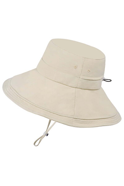 STARSTAR Women's wide-brimmed fisherman's hat w/sun protection - beige - Fold...