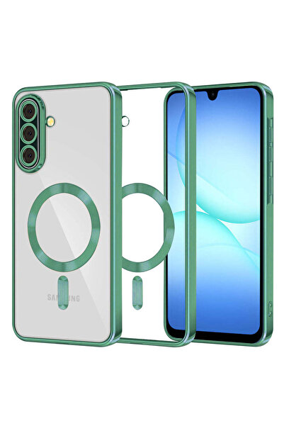 Techsuit Husă pentru Samsung Galaxy A17 5G, Lux Crystal MagSafe, mov - verde ...