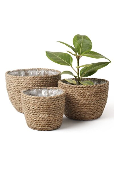 STARSTAR Indoor seaweed flower pot basket, flower pot cover, plant container,...