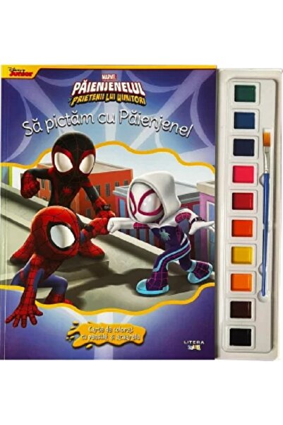 Litera Marvel. Paienjenelul si prietenii lui uimitori. Sa pictam cu Paienjenel