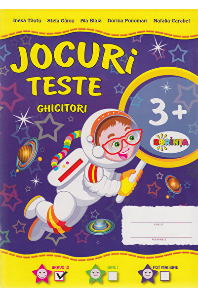 Dorinta Jocuri. Teste. Ghicitori 3 Ani+ - Inesa Tautu
