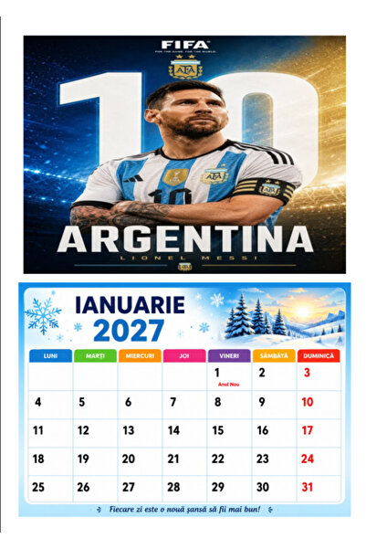 ABC CALENDAR 2027 Fotbalisti de Top A4
