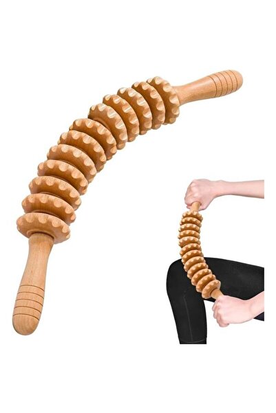 STARSTAR Wooden massage rollers with an arc design; therapeutic massage tool ...