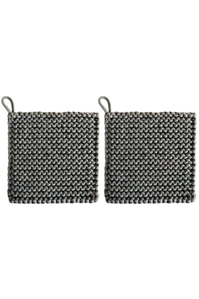 STARSTAR Crocheted Heat Insulation Mats - 2-Pack - Square Cotton - Heat Resis...