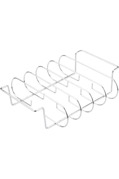 STARSTAR Carbon steel rib grill rack, portable steak rack - silver
