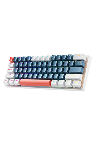 Machenike Tastatură mecanică K500-B61 cu switch-uri albastre pentru PC