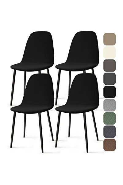 STARSTAR Nordic style chair covers 4-piece universal dining room chair covers...