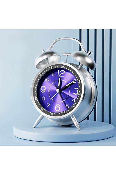 STARSTAR Super Powerful Alarm Clock Deep Sleepers 4-Inch Retro Double Bells S...